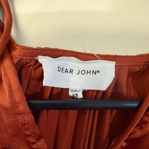 DEAR JOHN DELETTA SATIN TOP in color CATHAY SPICE XS - Picture 8 of 8